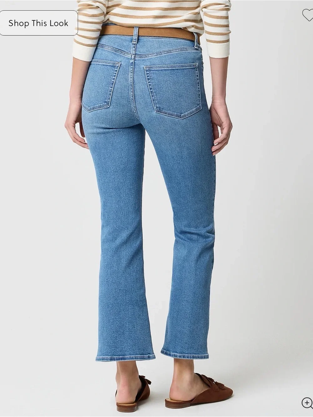 J. Crew Women’s Blue Ankle Flare Jeans S28
